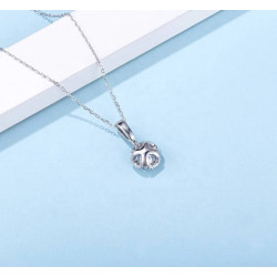 D өнгө 6.5 мм моиссанит алтаар бүрсэн зүүлт