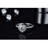 True Love  D color  Moissanite Gold plated Engagement Ring