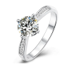 VVSI1 1ct  Moissanite Gold plated Wedding Ring