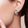 Blue Dragonfly Gold plated Sterling Silver Pendant Earrings set