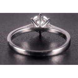 Moissanite Diamond 1 ct Gold plated Engagement Ring