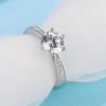 Moissanite Diamond 1 ct Gold plated Engagement Ring