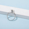Engagement Ring 6.5mm  1ct  Moissanite Diamond Gold plated