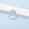 0.5 ct  5mm Moissanite Diamond  Gold plated wedding  ring