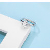 6 claws 6.5mm  1ct  Moissanite Diamond Gold plated Engagement Ring