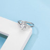 Twisted 1ct  Moissanite Diamond Gold plated Engagement Ring