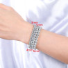 Spring Buckle 925 Silver VVS Moissanite Diamond Tennis Bracelet