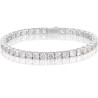 Spring Buckle 925 Silver VVS Moissanite Diamond Tennis Bracelet