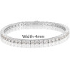Spring Buckle 925 Silver VVS Moissanite Diamond Tennis Bracelet