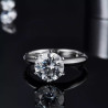 1ct,2ct,3ct   Moissanite Diamond Gold plated Classic Ring