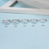 1ct,2ct,3ct   Moissanite Diamond Gold plated Classic Ring