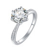 Classic Ring 1ct,2ct,3ct   Moissanite Diamond Gold plated