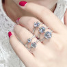 Classic Ring 1ct,2ct,3ct   Moissanite Diamond Gold plated