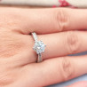 Classic Ring 1ct,2ct,3ct   Moissanite Diamond Gold plated