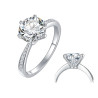 Classic Ring 1ct,2ct,3ct   Moissanite Diamond Gold plated