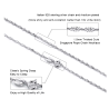 Twisted Rope  925 Sterling silver chain Rhodium plated