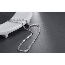 Twisted Rope  925 Sterling silver chain Rhodium plated