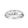 Star Moissanite Diamond Gold plated wedding  band
