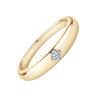 Simple Design Moissanite Diamond Gold plated wedding  band