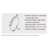 3mm  моиссанит алмаз 18K алтаар бүрсэн бөгж