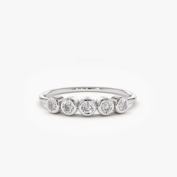 3mm  моиссанит алмаз 18K алтаар бүрсэн бөгж