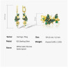 Green Spinal Beautiful Butterfly Ring S925 silver