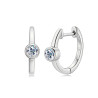 925 Sterling Silver 4mm 0.3CT Moissanite Simple Bezel Setting Clip Earrings