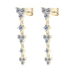 Original Moissanite Earrings Dangle stud Earrings