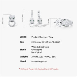 Ирвэстэй Цагаан алтаар бүрсэн мөнгөн бөгж ээмэг зүүлт