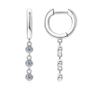 2.5mm Moissanite 925 Sterling Silver Drop Tassel Earring