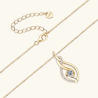 925 Sterling Silver 4mm 0.3ct Moissanite Twist Pendant Necklace