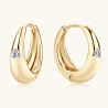 VVS1 2.5mm 0.06ct моиссанит алмаз алтаар бүрсэн цагираг Ээмэг