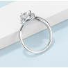 18K Gold plated Love Heart D color moissanite jewelry set