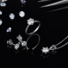 Snowflake 18K Gold plated GRA Certified moissanite jewelry set