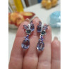 Huge Amethyst  Gold plated Sterling  Silver Earring Ring set