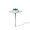 Green Emerald 18K gold plated  S925 Solid silver set