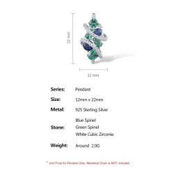 Sparkling Green Spinel Earrings Ring Pendant Set S925 Solid silver