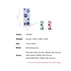 Blue Sapphire 925 Sterling Silver Jewelry Set