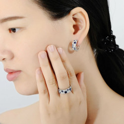 Blue Sapphire 925 Sterling Silver Jewelry Set