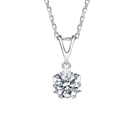 D өнгө 6.5 мм моиссанит алмаз алтаар бүрсэн зүүлт