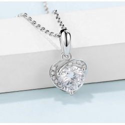 Love D color  Moissanite Gold plated Pendant chains