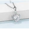 Love D color  Moissanite Gold plated Pendant chains