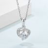 Love D color  Moissanite Gold plated Pendant chains