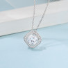 Round brilliant cut Moissanite Gold plated Pendant