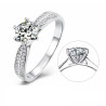 1ct Moissanite Diamond Gold plated wedding  ring