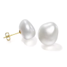 12mm Nugget Baroque 925 Sterling Silver  Stud Earrings