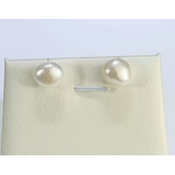 12mm Nugget Baroque 925 Sterling Silver  Stud Earrings
