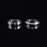 Couple Rings Collection 18K white Gold plated  Moissanite diamond
