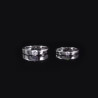 Promise Band Couples Engagement  Moissanit diamond 18K gold plated Silver ring