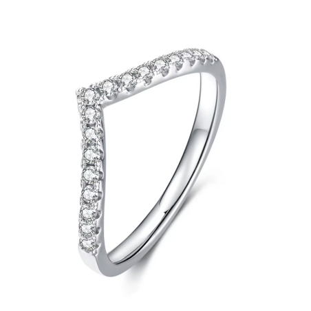 14K Solid White gold Original Moissanite Diamond Wedding Band Ring